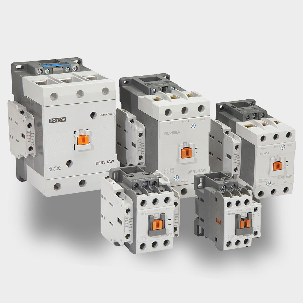 NEMA Rated Three Pole Contactor (2 NO/2 NC Auxiliary Contacts) NEMA Size 3 - 85A FLA Max (500V Coil)