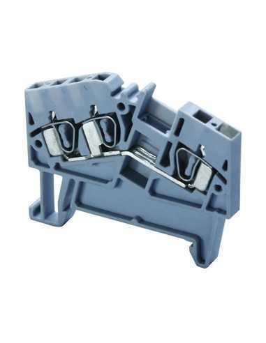 Bornier DIN Altech AS2.5/3/BU, à ressort, 3 raccords - Lot de 100