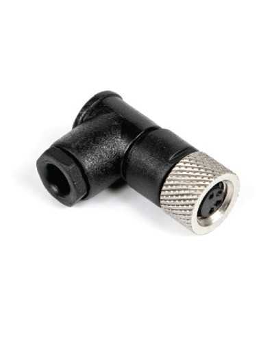 Altech CNF08-R3LP0-BP5 Connecteur de terrain précâblé, M8, femelle, 90°, 3 pôles - Lot de 50