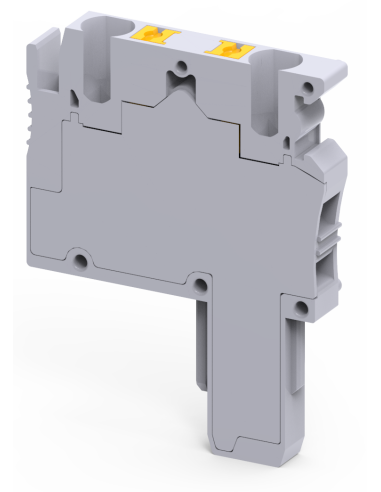 Altech CP2.5PDL Bornier DIN, à insertion directe, enfichable, 2 connexions - Lot de 50