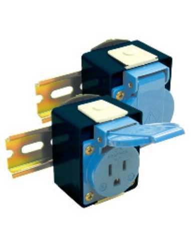Altech DMRBA Réceptacle, montage rail DIN - Paquet de 20
