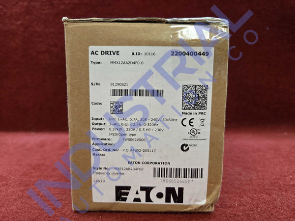 Eaton MMX12AA2D4F0-0 New Surplus