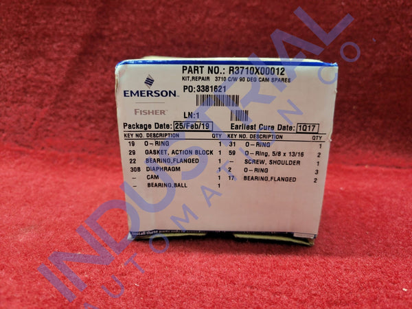 Emerson Fisher R3710X00012 New