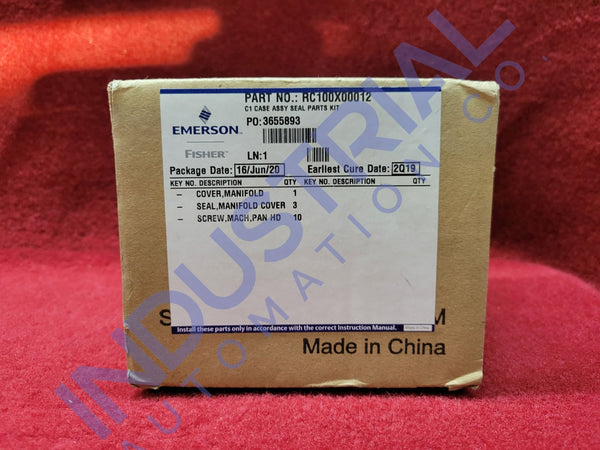Emerson Fisher RC100X00012 New Surplus