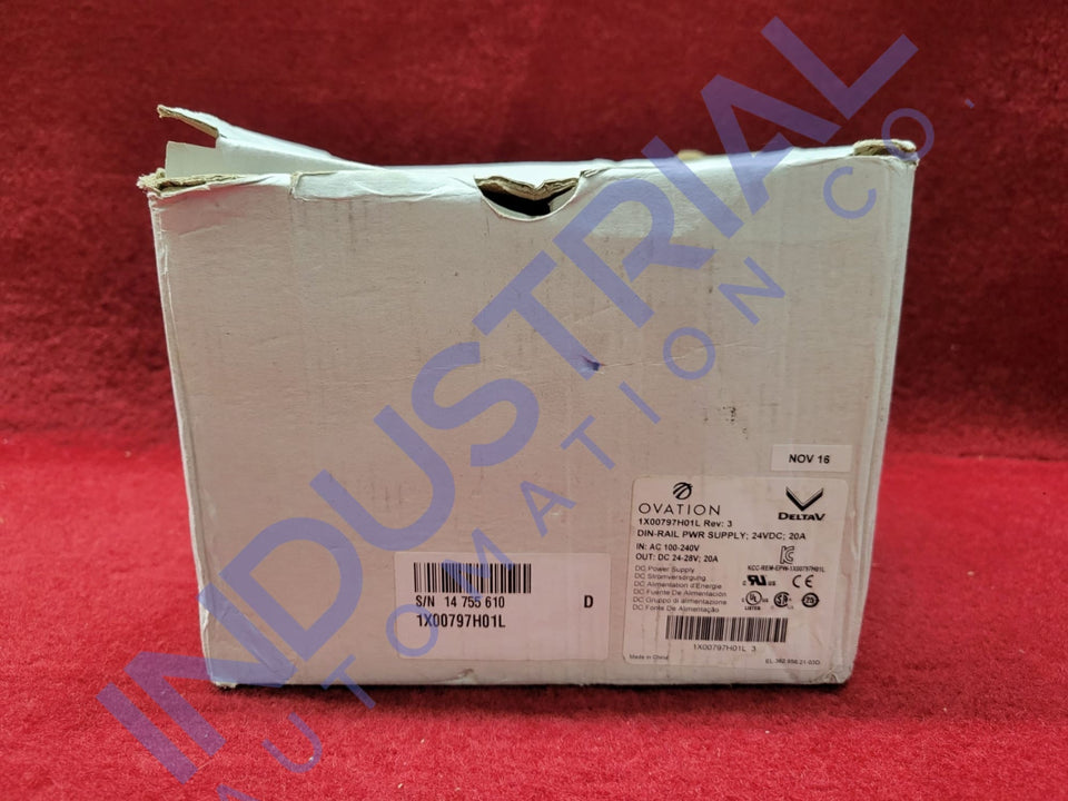 Emerson Ovation 1X00797H01L New