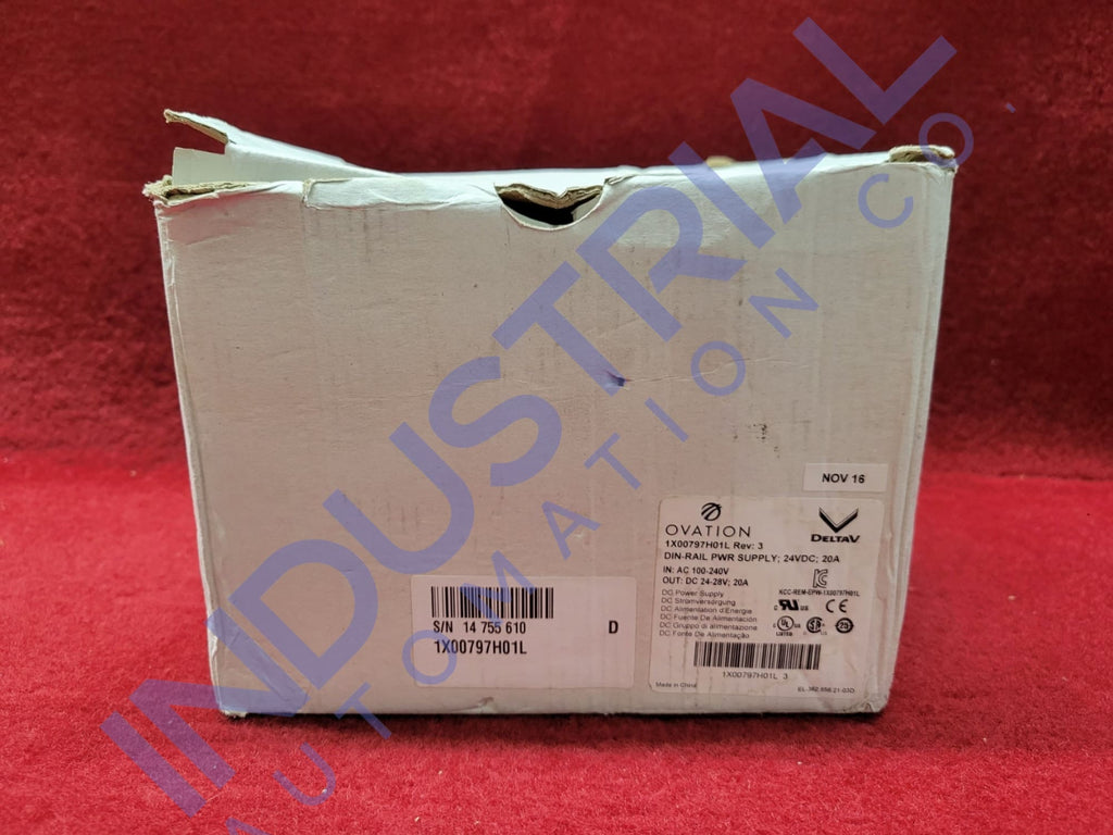 Emerson Ovation 1X00797H01L New