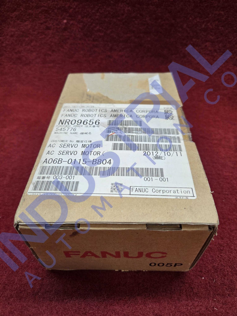 FANUC A06B-0115-B804 AC Servo Motor New Surplus Fanuc Motors