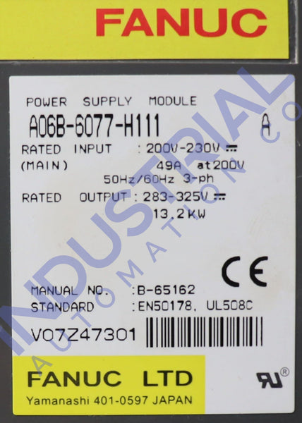Fanuc A60B-6077-H111