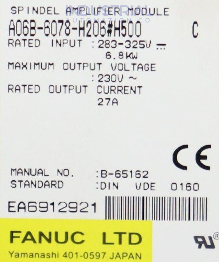 Fanuc A06B-6078-H206#500