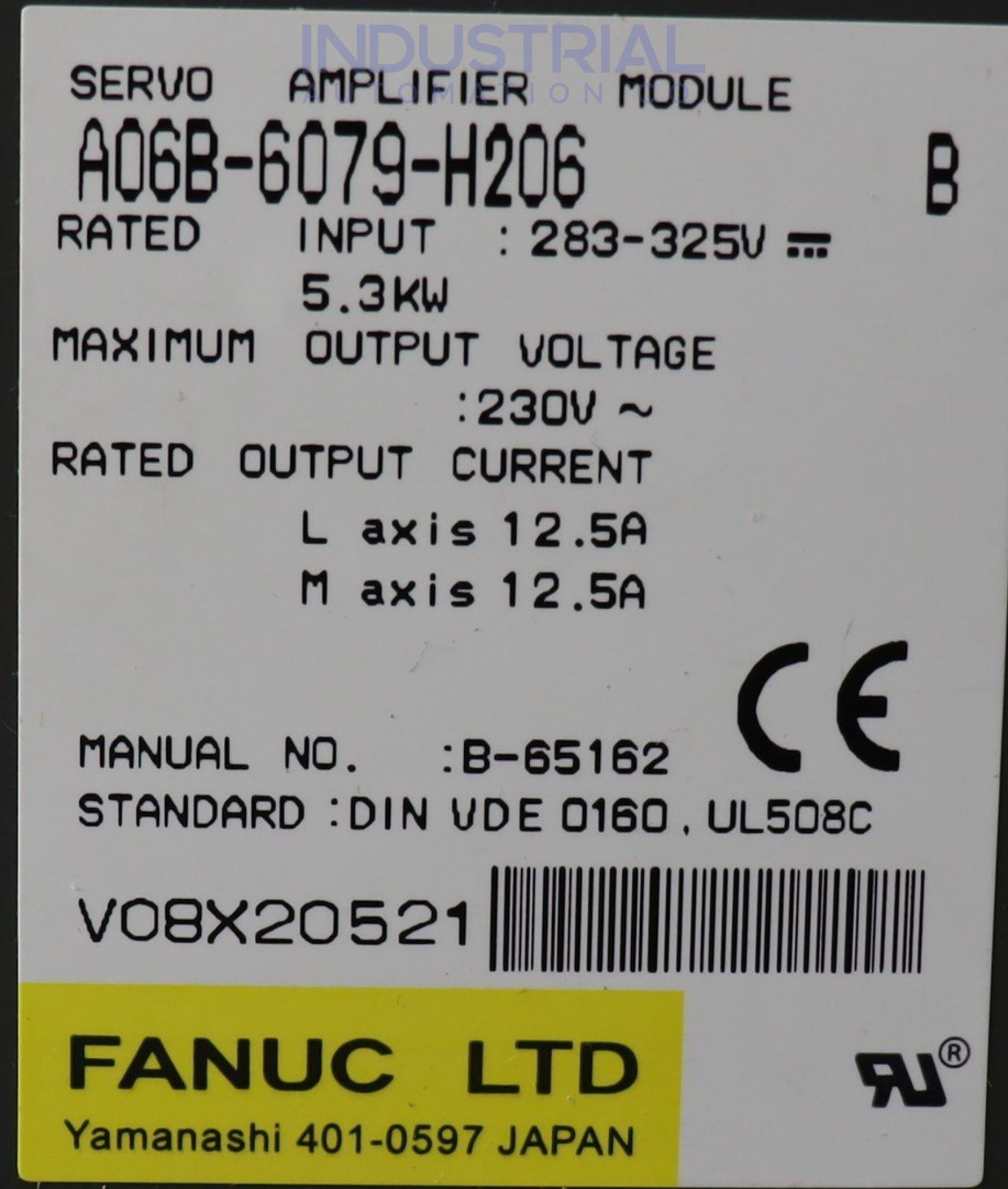 エアコン FANUC A06B-6047-H206 FANUC A06B-6080-H307 | In Stock Ships Overnight