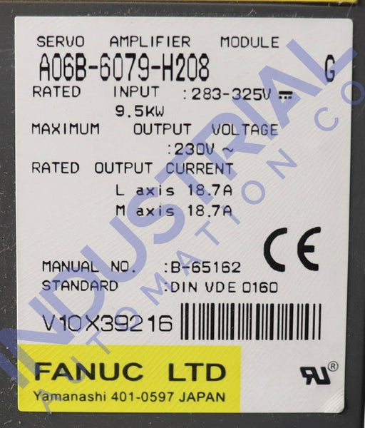 Fanuc A06B-6079-H208