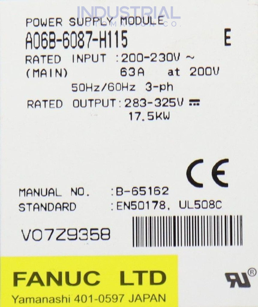 Fanuc A06B-6087-H115