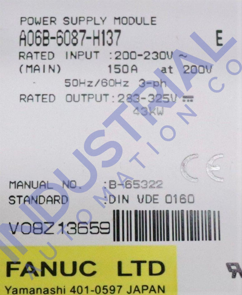 Fanuc A06B-6087-H137