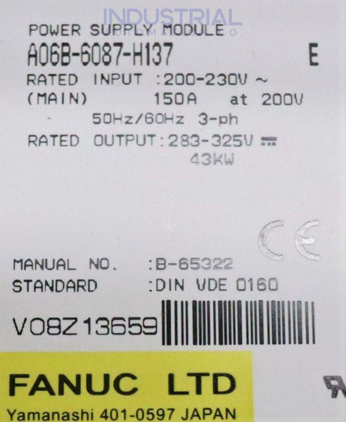 Fanuc A06B-6087-H137