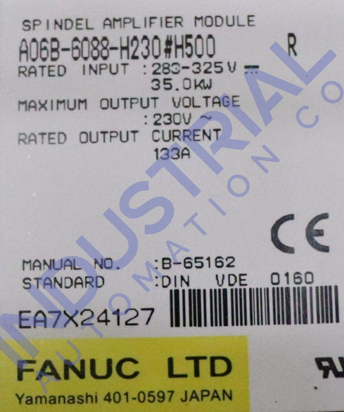 Fanuc A06B-6088-H230#500