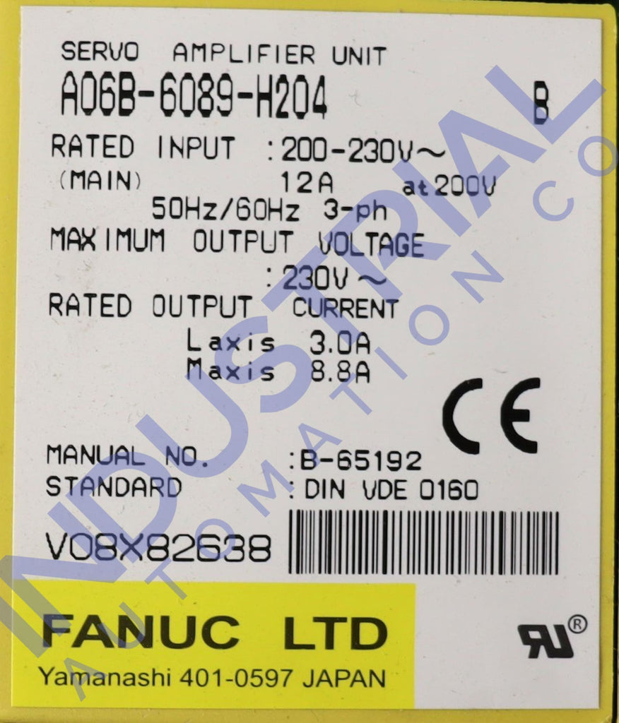 Fanuc A06B-6089-H204