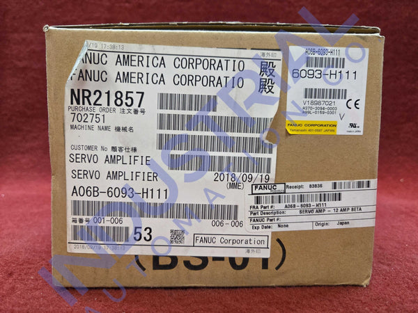 FANUC A06B-6093-H111 AC Servo Drive New Fanuc Drives
