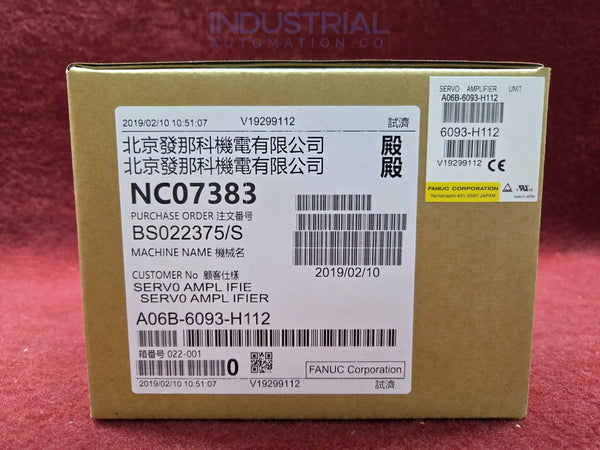 FANUC A06B-6093-H112 New Fanuc Drives