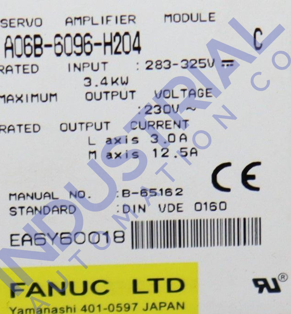 Fanuc A06B-6096-H204