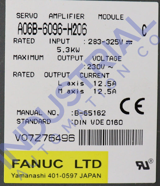 Fanuc A06B-6096-H206