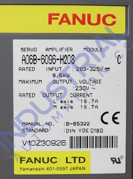 Fanuc A60B-6096-H208