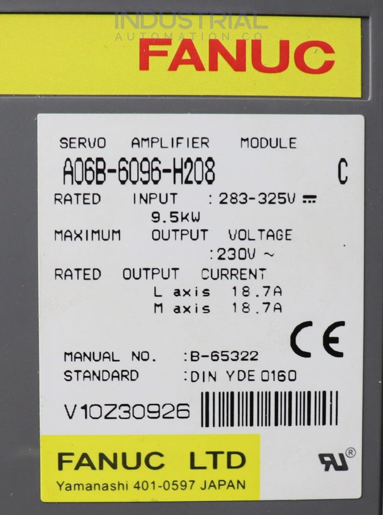 Fanuc A60B-6096-H208