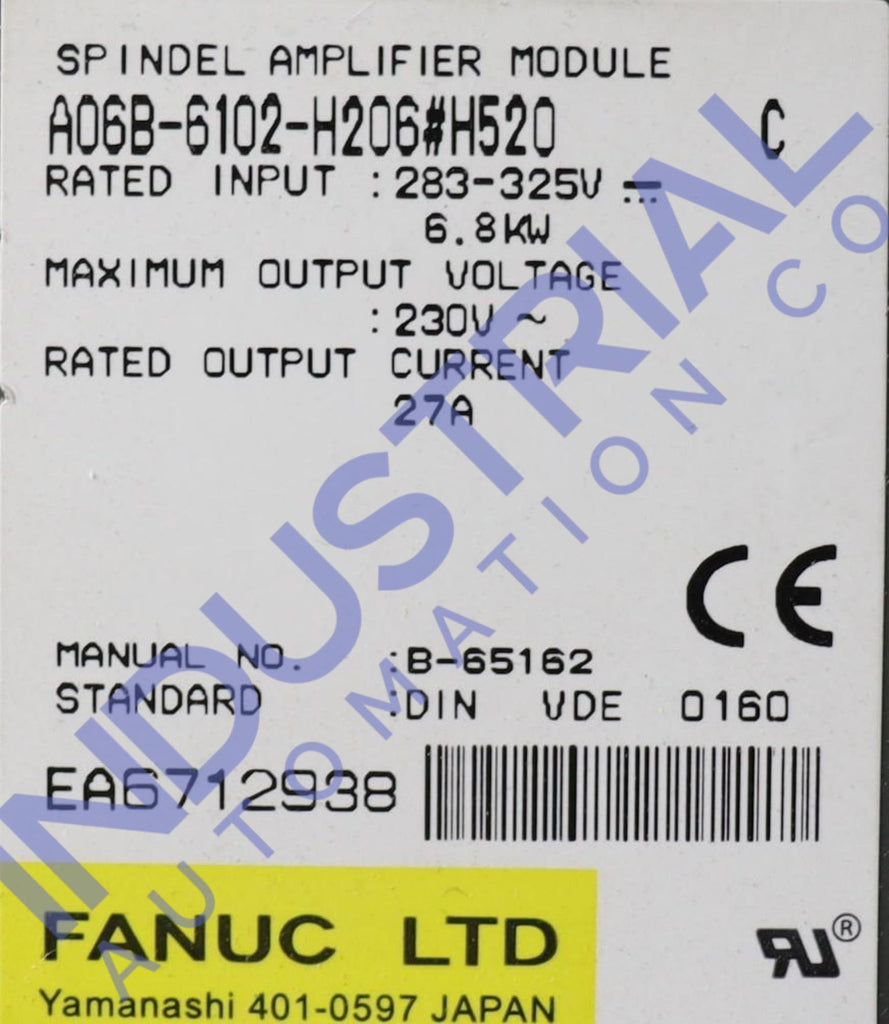 Fanuc A06B-6102-H206#520