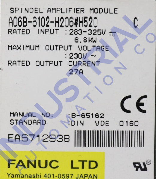 Fanuc A06B-6102-H206#520