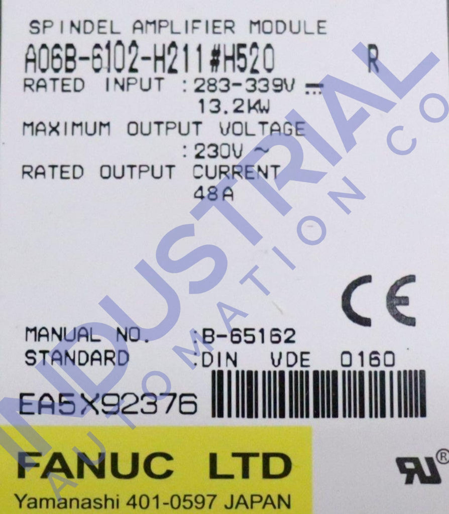 Fanuc A06B-6102-H211#h520