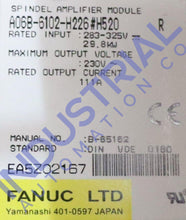FANUC A06B-6102-H226#H520 Spindle Amplifier Module