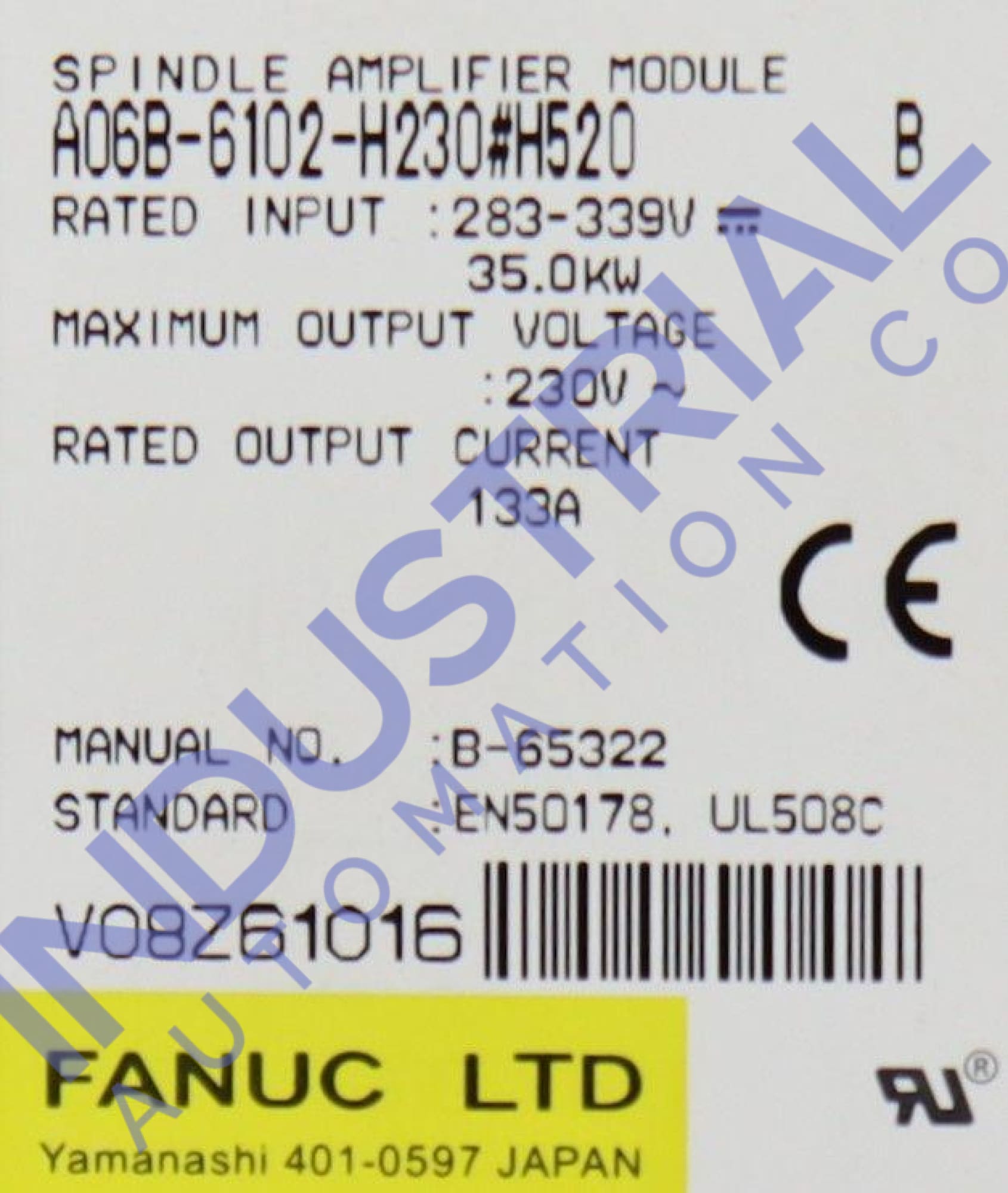 FANUC A06B-6102-H230#H520 Spindle Amplifier Module