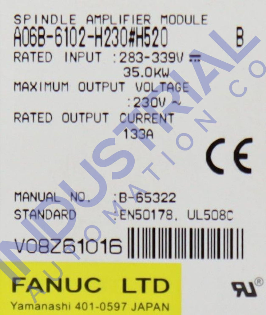 Fanuc A06B-6102-H230#h520