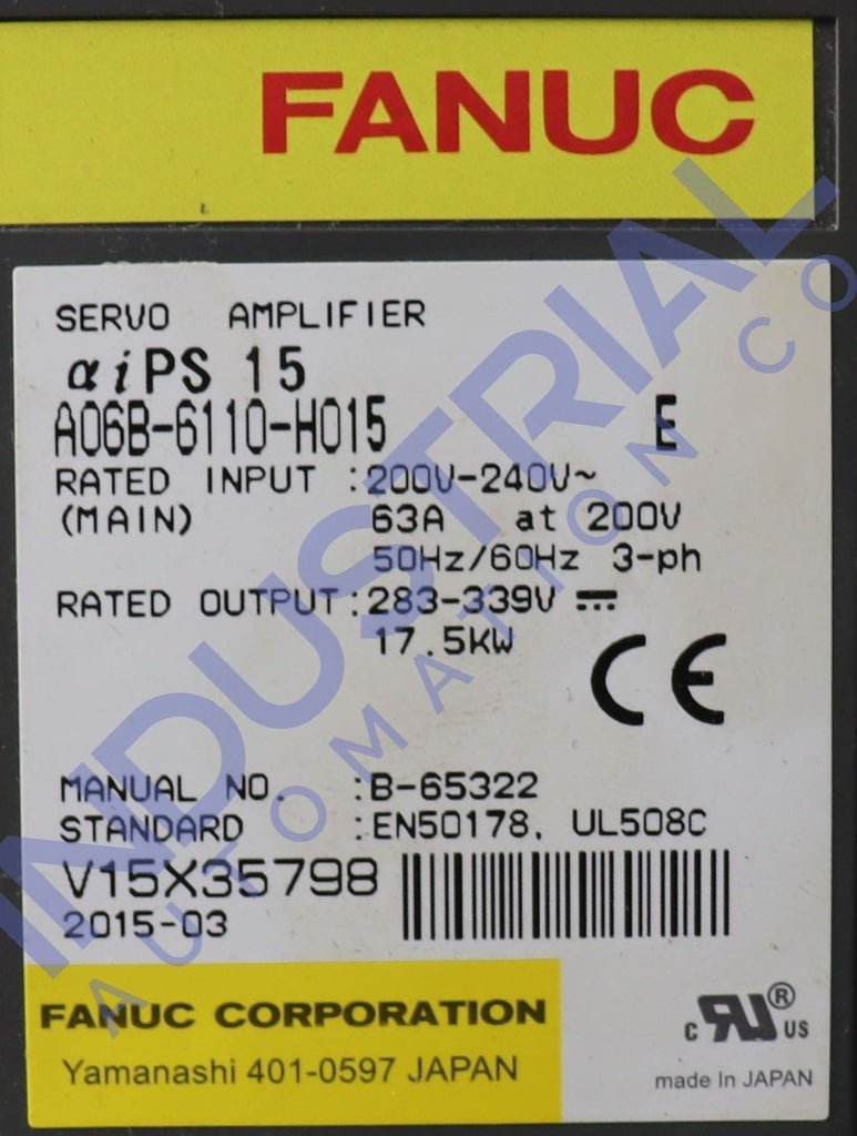 Fanuc A60B-6110-H015