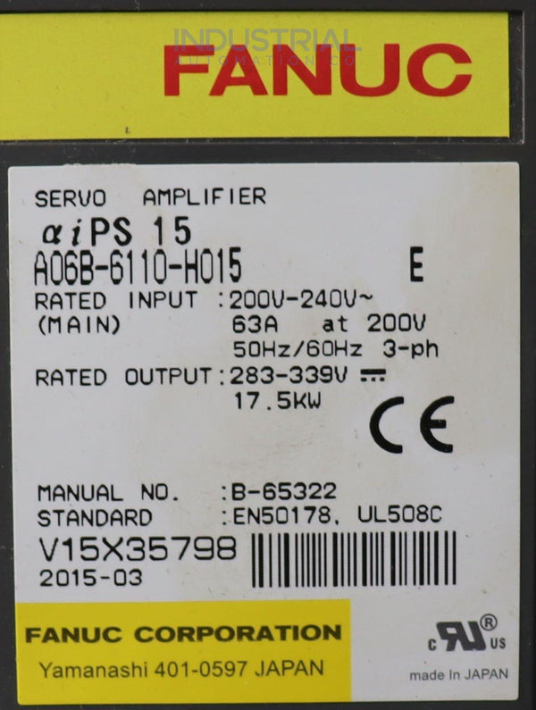 Fanuc A60B-6110-H015