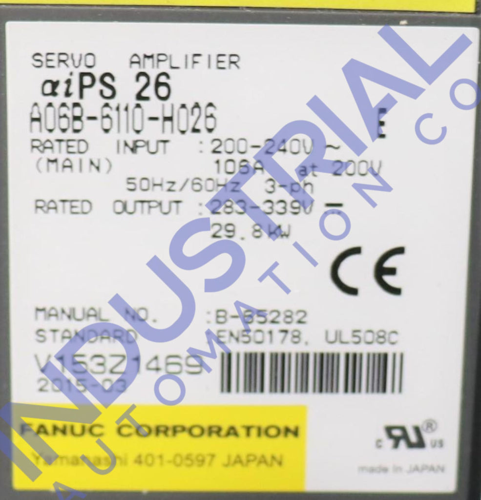 Fanuc A06B-6110-H026