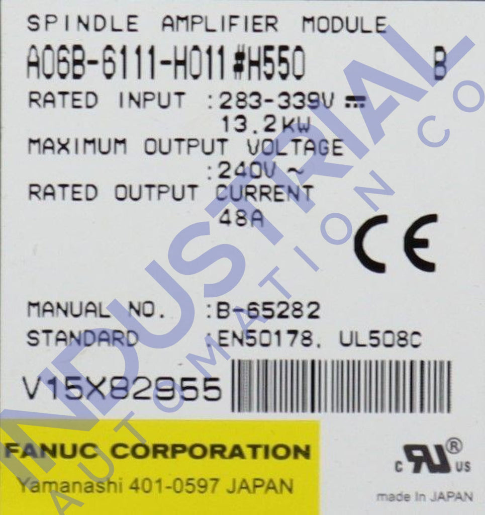 Fanuc A06B-6111-H011#h550