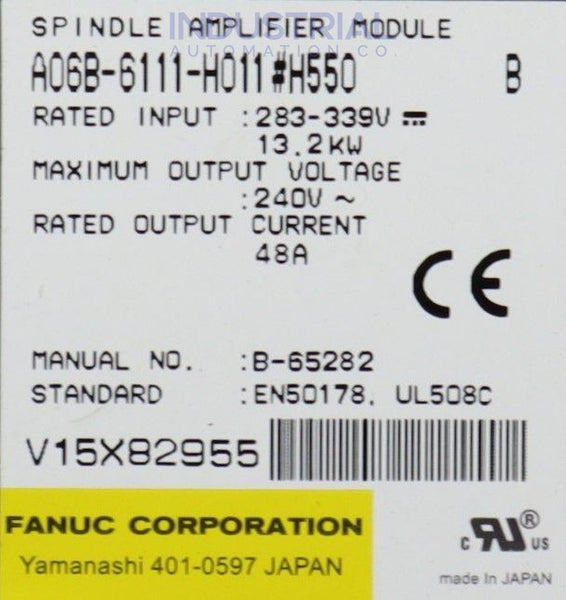 Fanuc A06B-6111-H011#h550