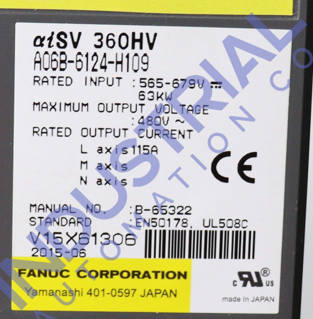 Fanuc A06B-6124-H109