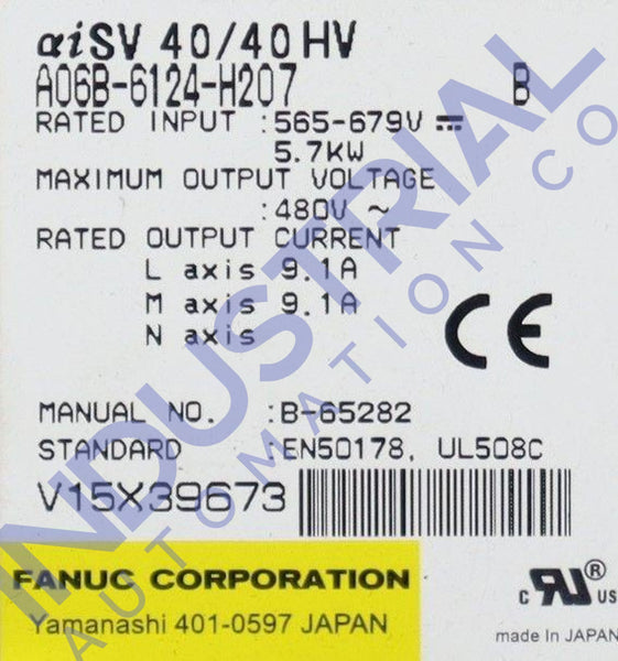 Fanuc A06B-6124-H207