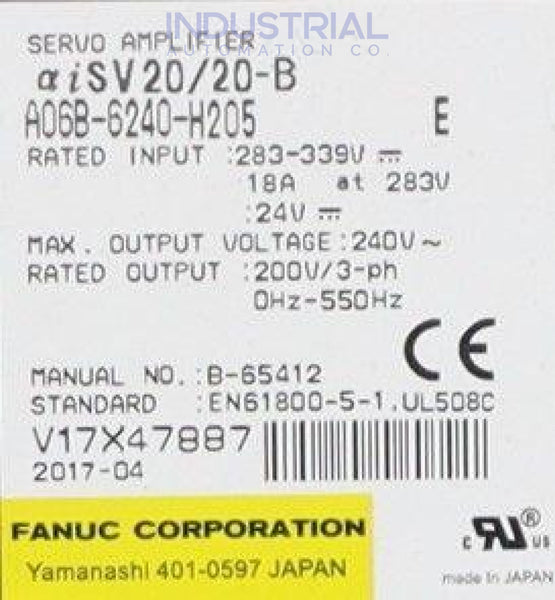 Fanuc A06B-6240-H205