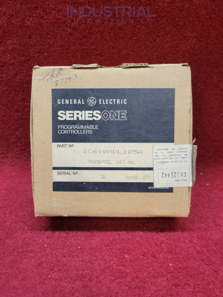 GE Fanuc IC610MDL105 New Industrial Automation & Control