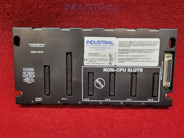 GE FANUC IC693CHS397 - IAC Certified Refurbished - Industrial Automation & Control