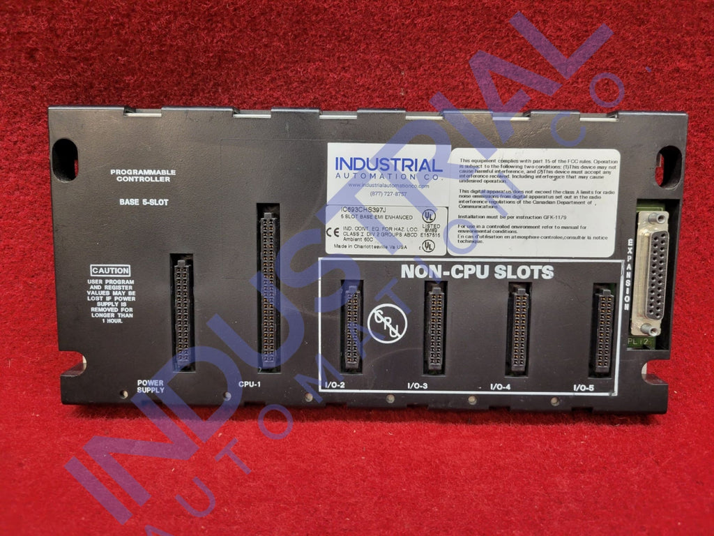 GE FANUC IC693CHS397 - IAC Certified Refurbished - Industrial Automation & Control