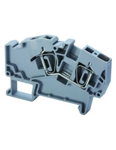 Altech AS6 Bornier DIN, Ressort, Traversant - Lot de 50