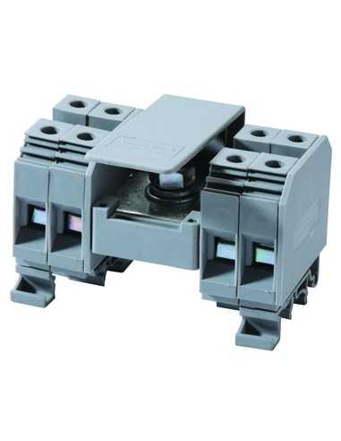 Altech CDB25/4 Bloc de distribution DIN, à vis, 1 entrée / 16 sorties - Lot de 10