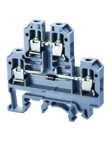 Altech CDL4U(E)D3 Bornier DIN, à vis, diode - Paquet de 100