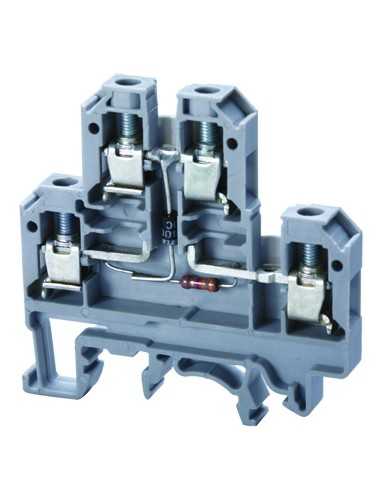 Altech CDL4U(E)D4/12V Bornier DIN, à vis, Diode - Lot de 100