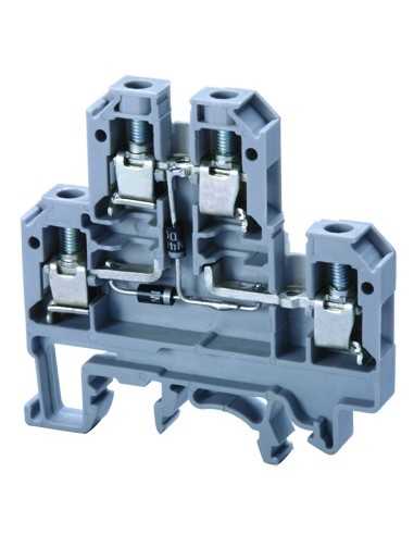 Altech CDL4U(E)DD1 Bornier DIN, à vis, diode - Lot de 100