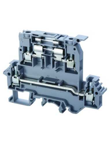 Altech DDFL4U/R Bornier DIN, à vis, fusible 5x20mm - Lot de 20