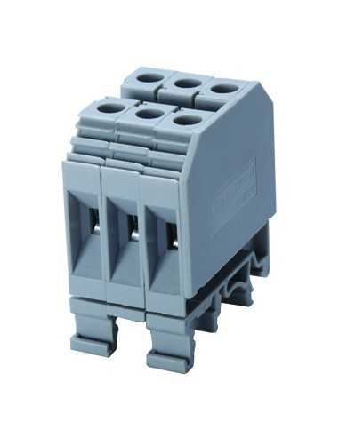 Altech CMDB6/3 Bloc de distribution DIN, à vis, 6 E/S - Lot de 20